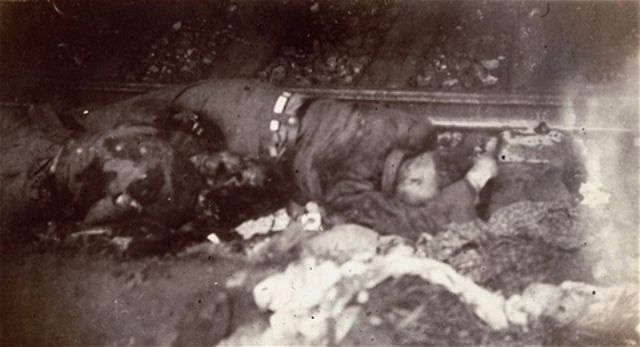 Bodies of SS guards killed at Dachau